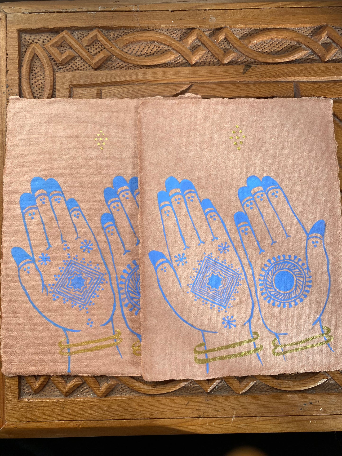 Prayer Henna Hands A6